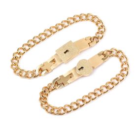 Fashion Jewelry Titanium Steel Couple Love Lock, Bracelet, Key Set, Necklace (Option: 14 Style)