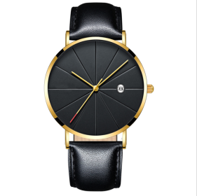 Simple calendar watch male creative waterproof quartz watch (Option: 13style)