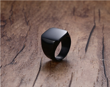 Our Simple Jinshengfeng Jewelry Ring Ring Light  Three Colors RC-294 Personality (Option: Black-10)