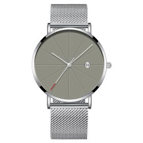 Simple calendar watch male creative waterproof quartz watch (Option: 10style)