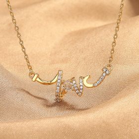 Light Luxury Minority Design LOVE Necklace For Women (Color: Gold)