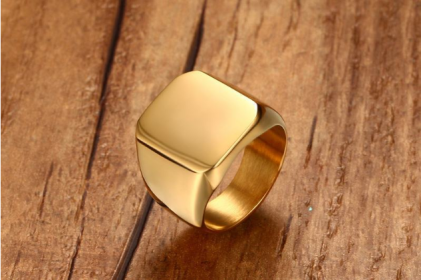 Our Simple Jinshengfeng Jewelry Ring Ring Light  Three Colors RC-294 Personality (Option: Gold-9)