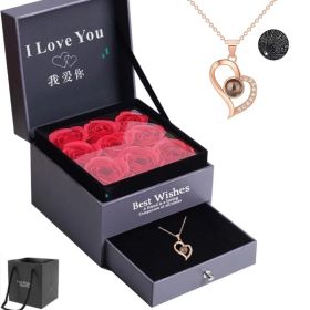 100 Languages I Love You Projection Necklace (Option: Set)