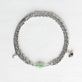 Opal Designer Adjustable And Changeable Necklace (Option: Peach blossom opal necklace)