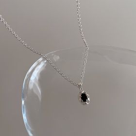 Irregular Zircon Pearl Metal Pendant For Women (Option: Zircon Metal Necklace)