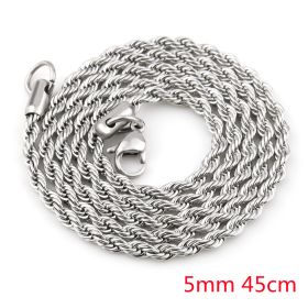 Stainless Steel Compass Circular Necklace (Option: Steel colored chain)