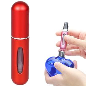 5ML Perfume Atomiser, 2PCS Perfume Refillable Bottle Portable for Travel (Color: Red)