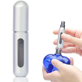 5ML Perfume Atomiser, 2PCS Perfume Refillable Bottle Portable for Travel (Color: White)