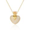 3a Zircon Small Perfume Bottle Pendant Necklace Hiphop Women's Necklace