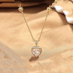 Light Luxury Minority High Sense Fashion Necklace Temperament Clavicle Chain Gift (Color: Gold)