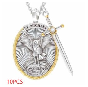 Protection Shield Western Mythology Faith Necklace (Option: Angel necklace-10PCS)