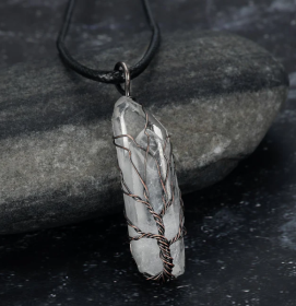 Amorphous Accessory Crystal Pendant Size Random (Option: Antique Copper)
